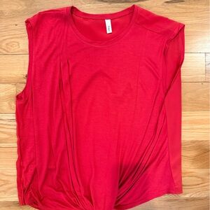 Red Orange Sleeveless Top